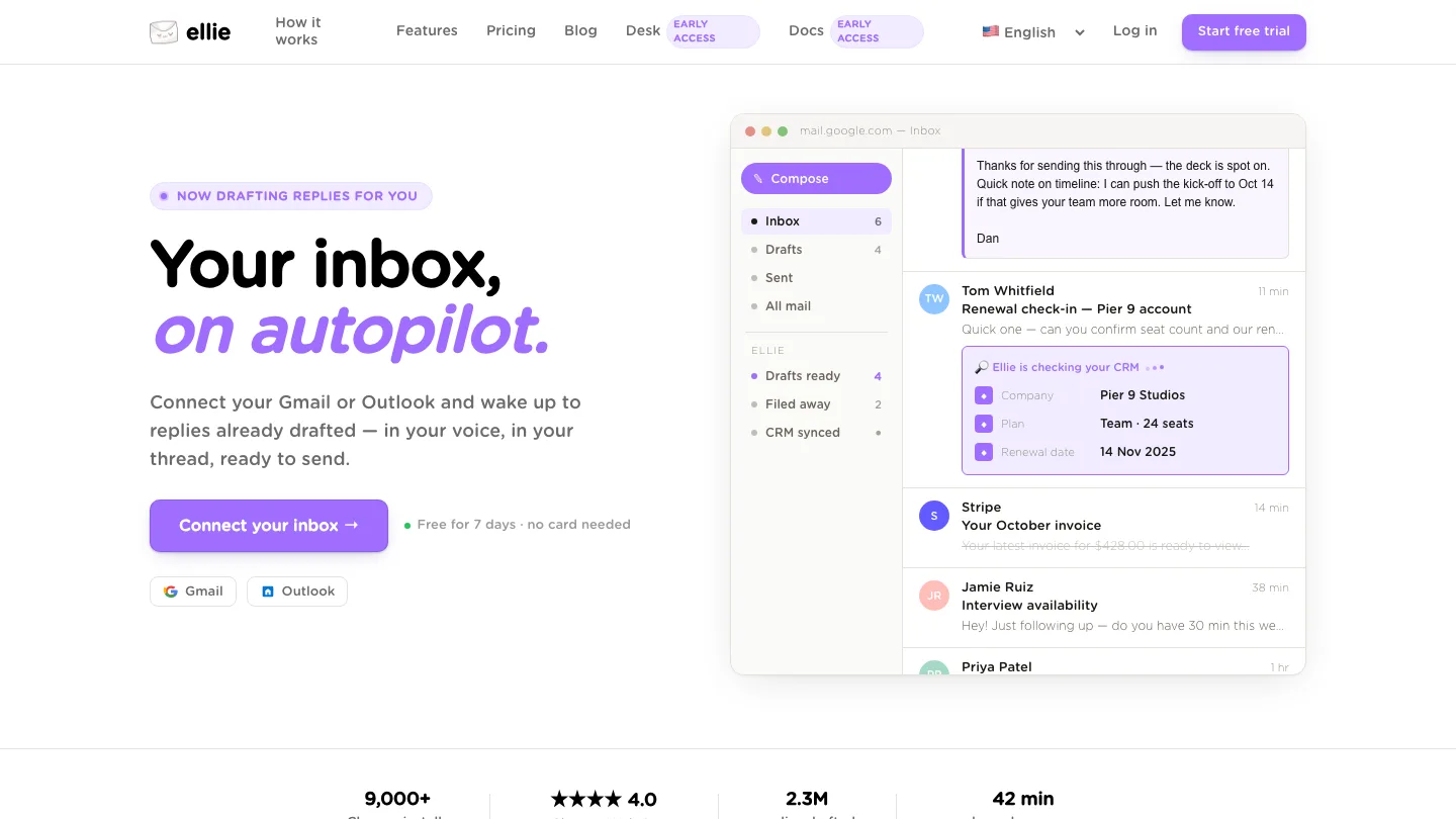 Ellie product interface
