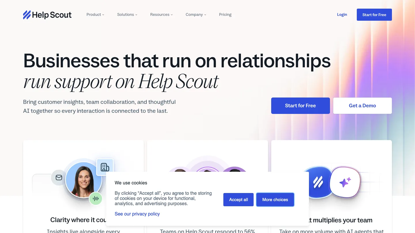 Help Scout product interface