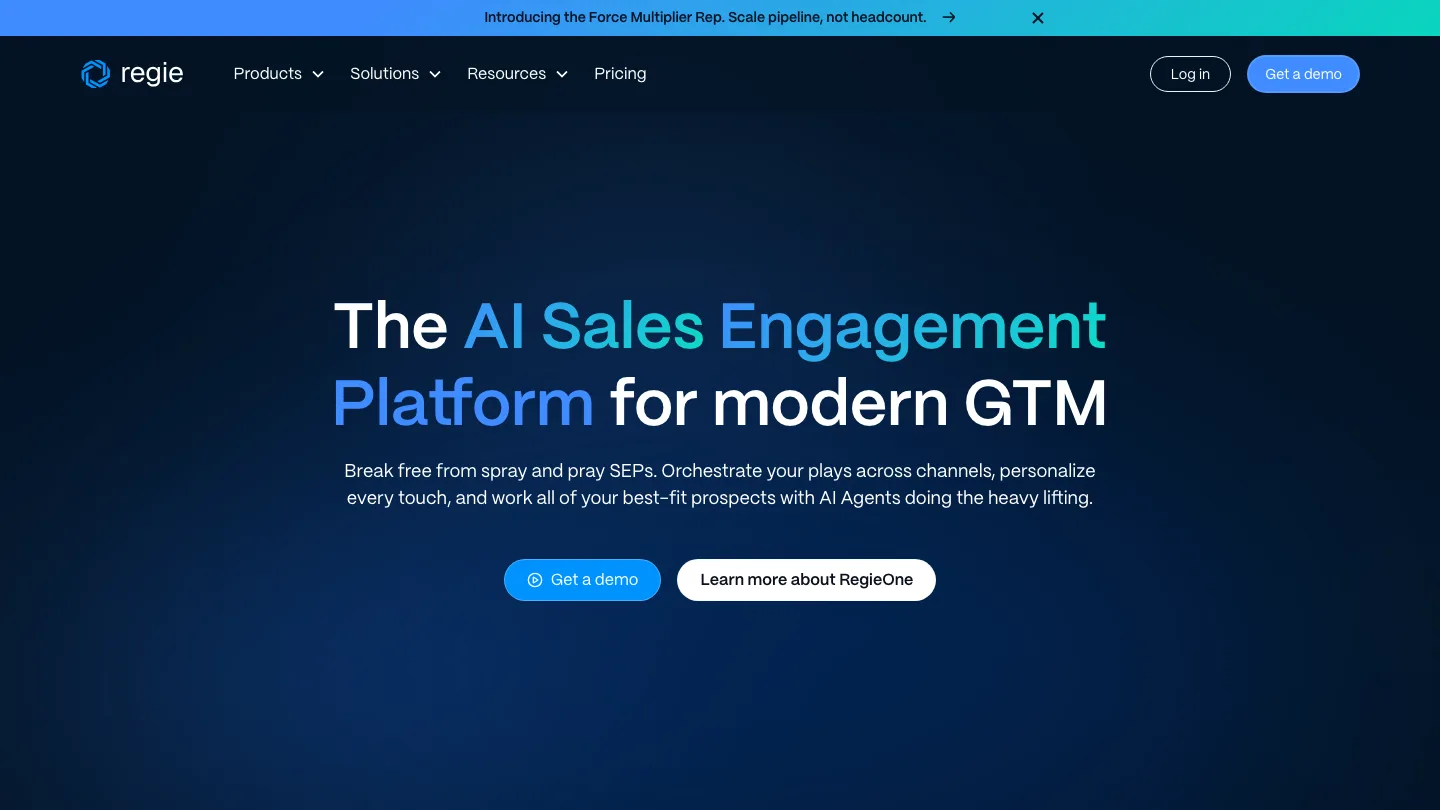 Regie.ai product interface