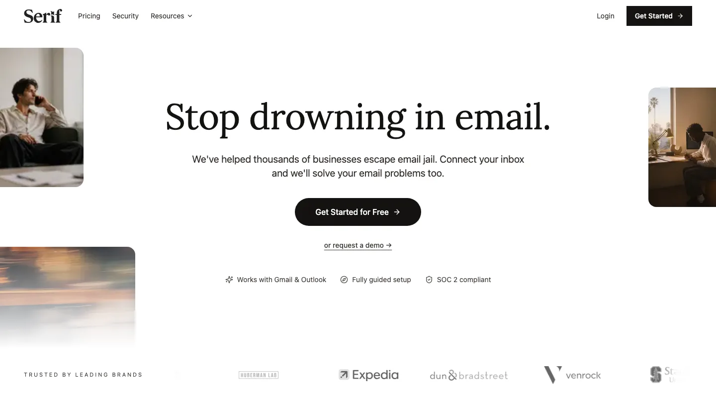 Serif product interface